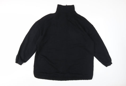 Zara Unisex Black Full Zip Sweatshirt S