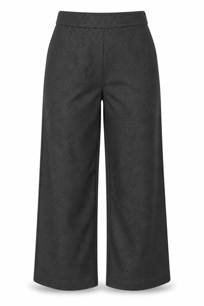 Womens UK Size 12 Marks and Spencer Regular Fit Wide-Leg Grey Trousers