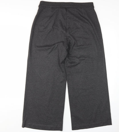 Womens UK Size 12 Marks and Spencer Regular Fit Wide-Leg Grey Trousers