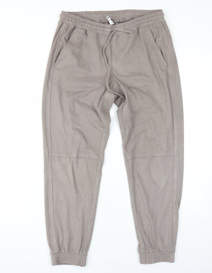 Zara Men's Grey Jogger Trousers, M, Casual Wear