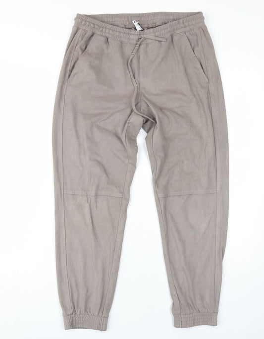 Zara Men's Grey Jogger Trousers, M, Casual Wear