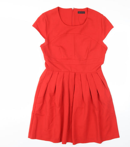 Miss Selfridge Women's Red A-Line Dress, Size 12