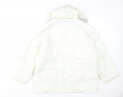 Finn Flare Women's White Size 12 Puffer Coat