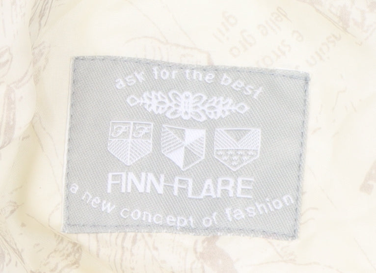 Finn Flare Women's White Size 12 Puffer Coat