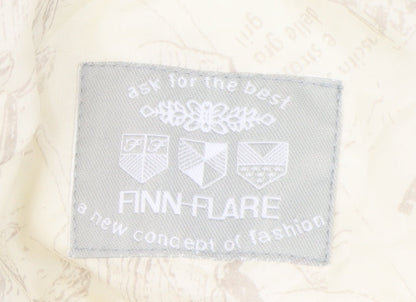Finn Flare Women's White Size 12 Puffer Coat