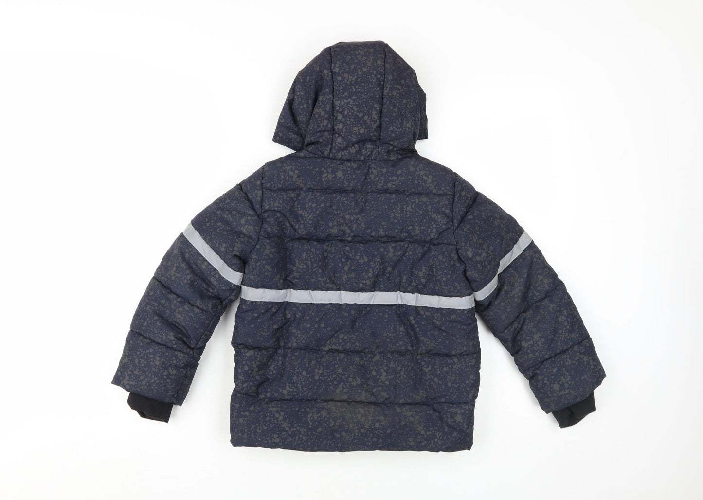 Lupilu Boys Blue Puffer Jacket 4-6 Years Hooded Winter Coat