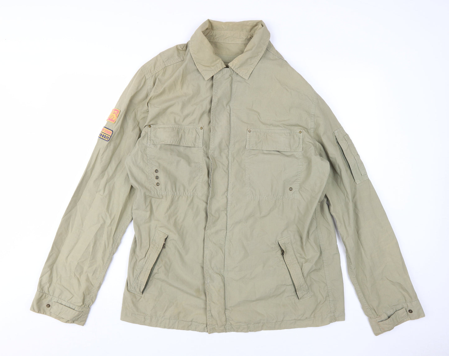 Mens UK Size M NEXT Green Military Jacket