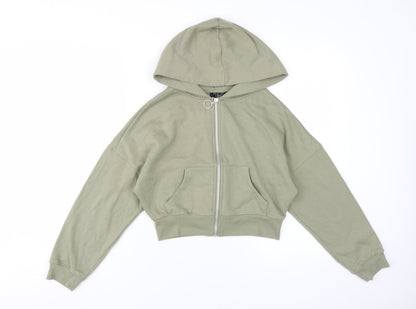 New Look Girls Green Full Zip Hoodie 12-13 Years