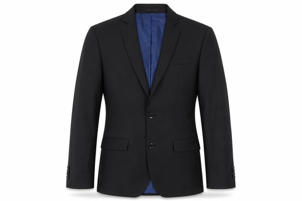 Mens UK Size 38 River Island Regular Black Suit Jacket