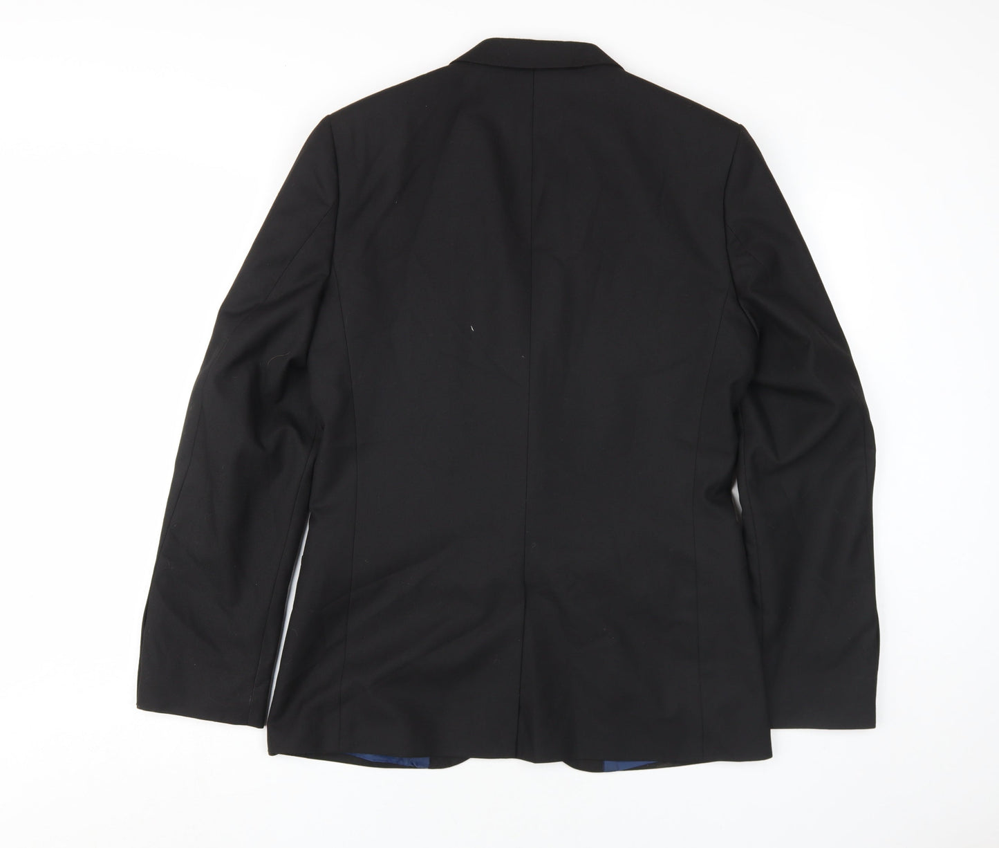 Mens UK Size 38 River Island Regular Black Suit Jacket