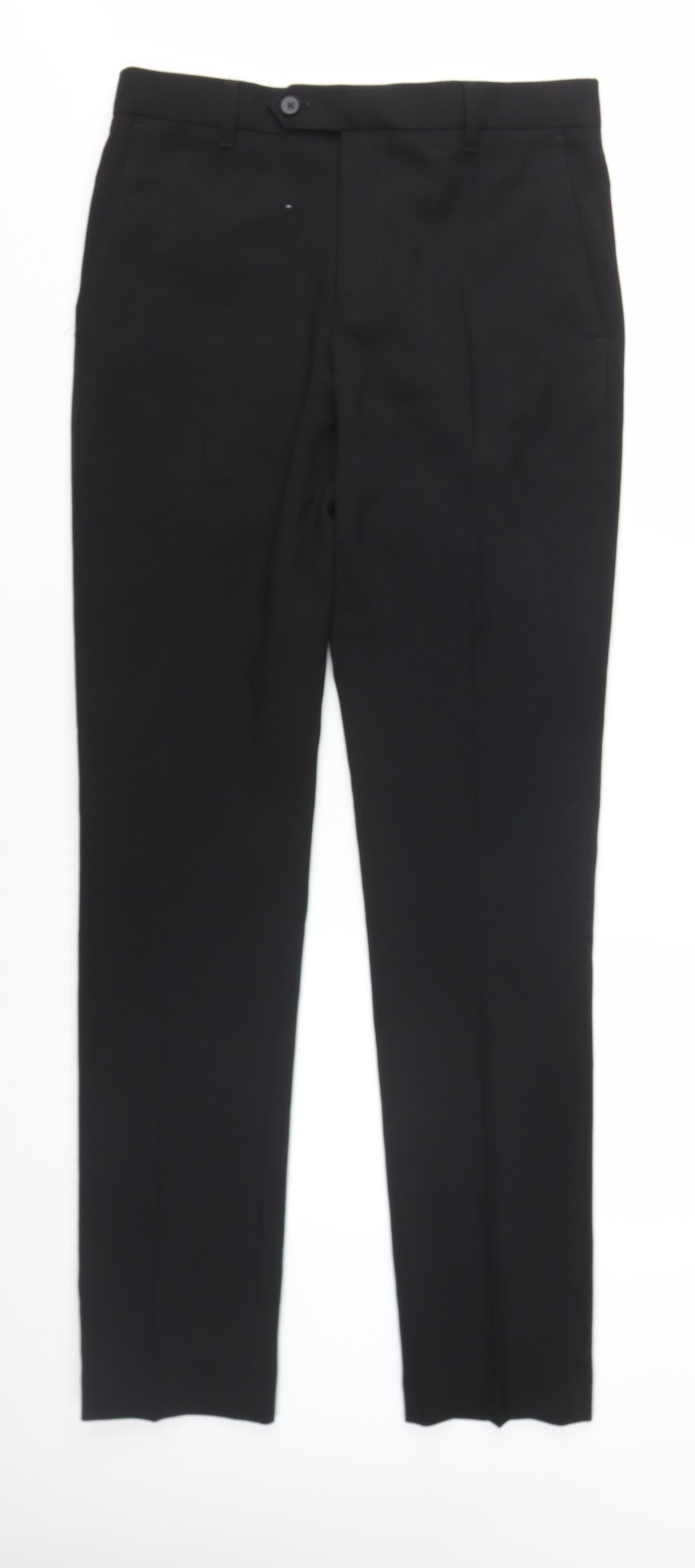 Next Men's Black Dress Pants 30 Waist 33 Leg