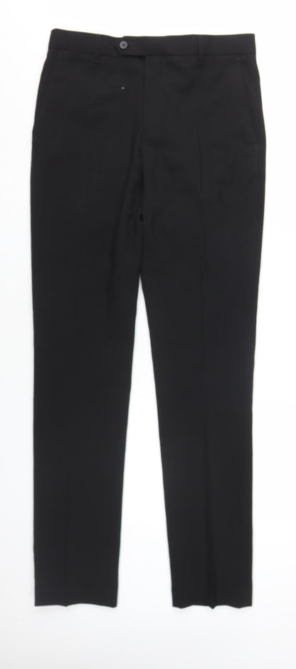 Next Men's Black Dress Pants 30 Waist 33 Leg