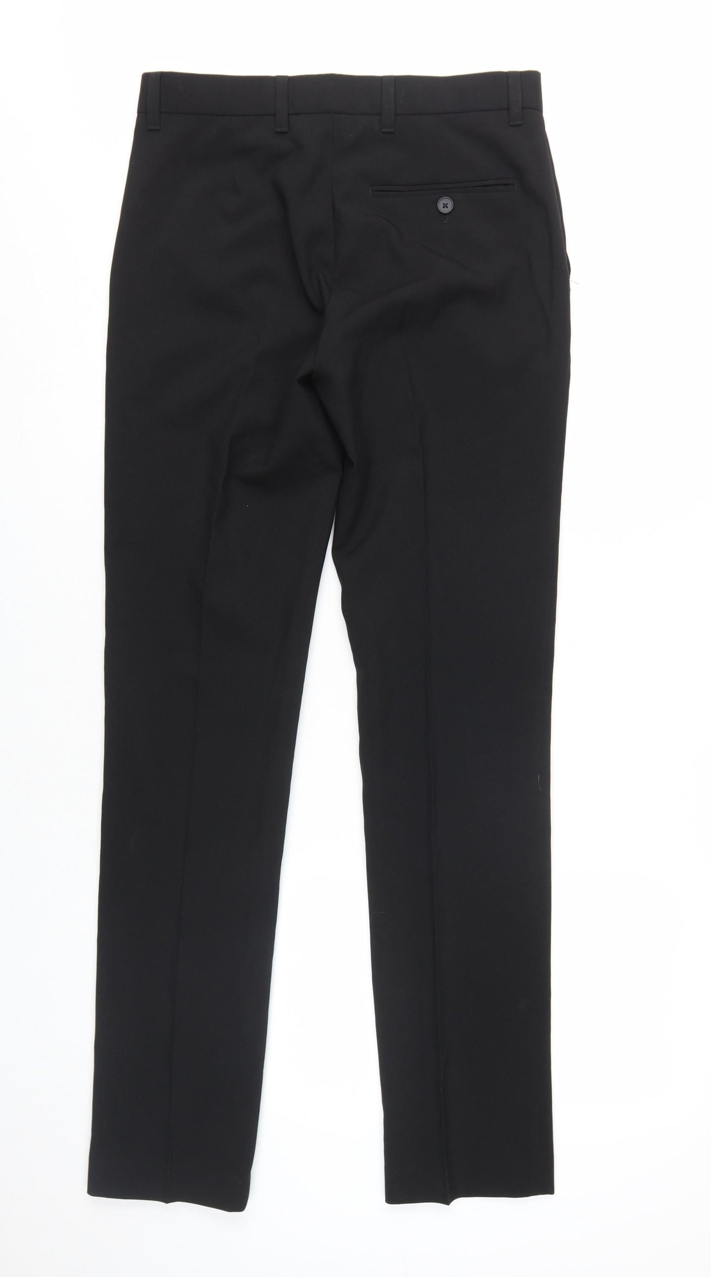 Next Men's Black Dress Pants 30 Waist 33 Leg
