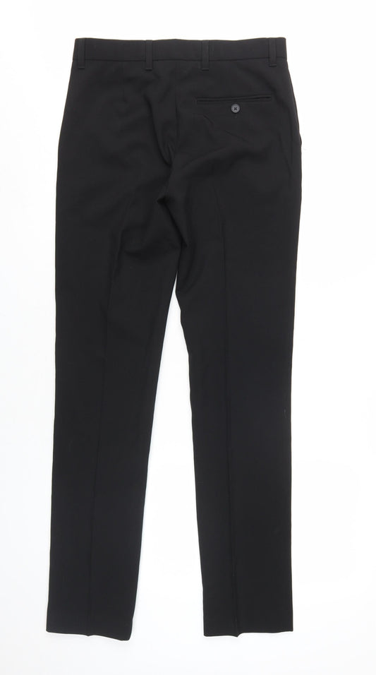 Next Men's Black Dress Pants 30 Waist 33 Leg