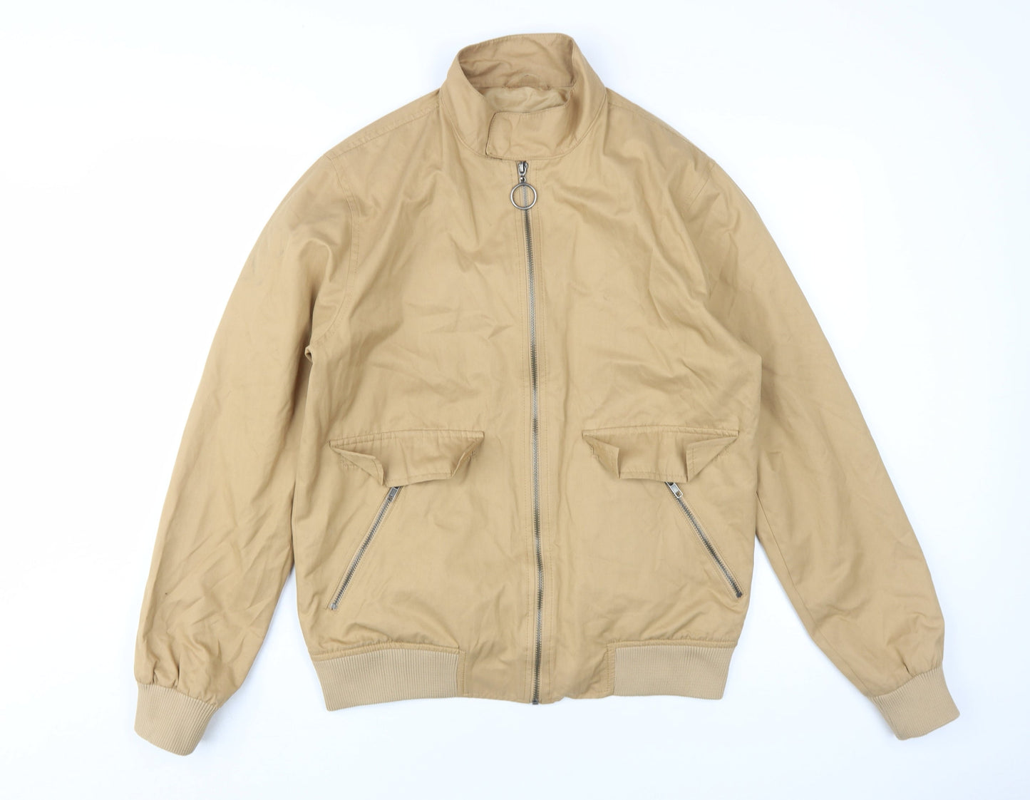 Mens UK Size M Topman Beige Windbreaker Coat