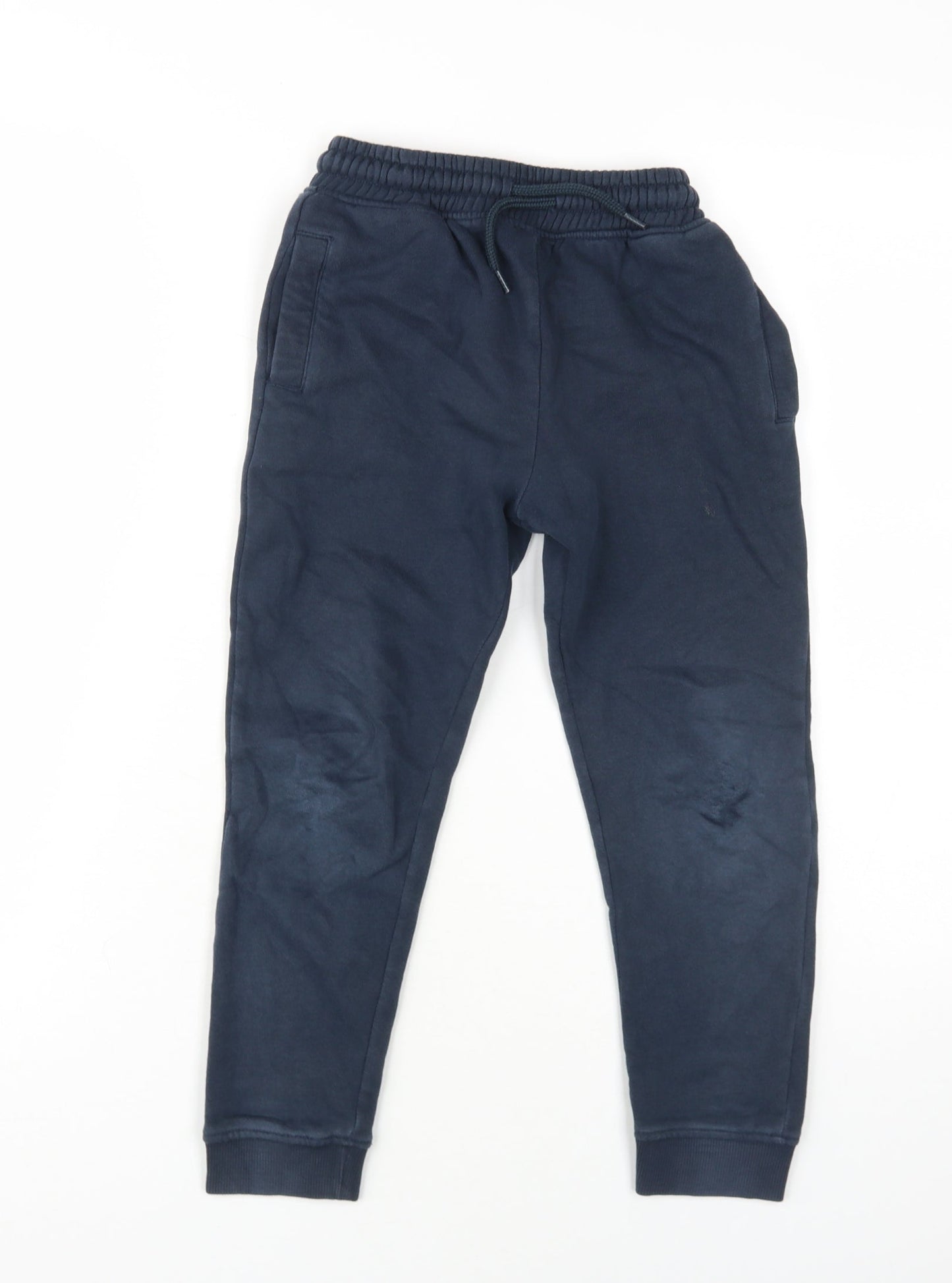 Next Boys Blue Jogger Trousers Size 8 Years Elastic Waist