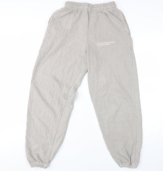 Womens UK Size S PRETTYLITTLETHING Regular Fit Jogger Beige Trousers