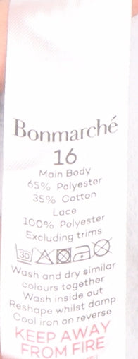 Bonmarché Women's Blue Striped Lace Pullover - Size 16