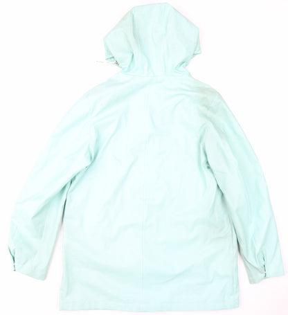 Womens UK Size 12 Marks and Spencer Green Rain Coat