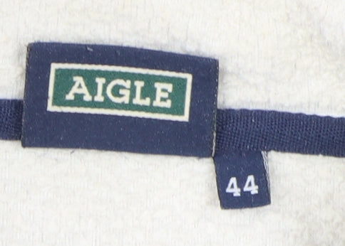 Aigle Men's White Jacket - Size 16, Casual Zip-Up