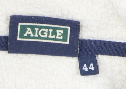 Aigle Men's White Jacket - Size 16, Casual Zip-Up