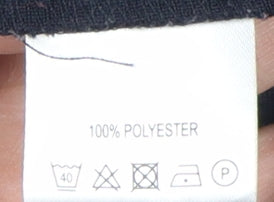 Classic Women's Black Straight Trousers, Size 14