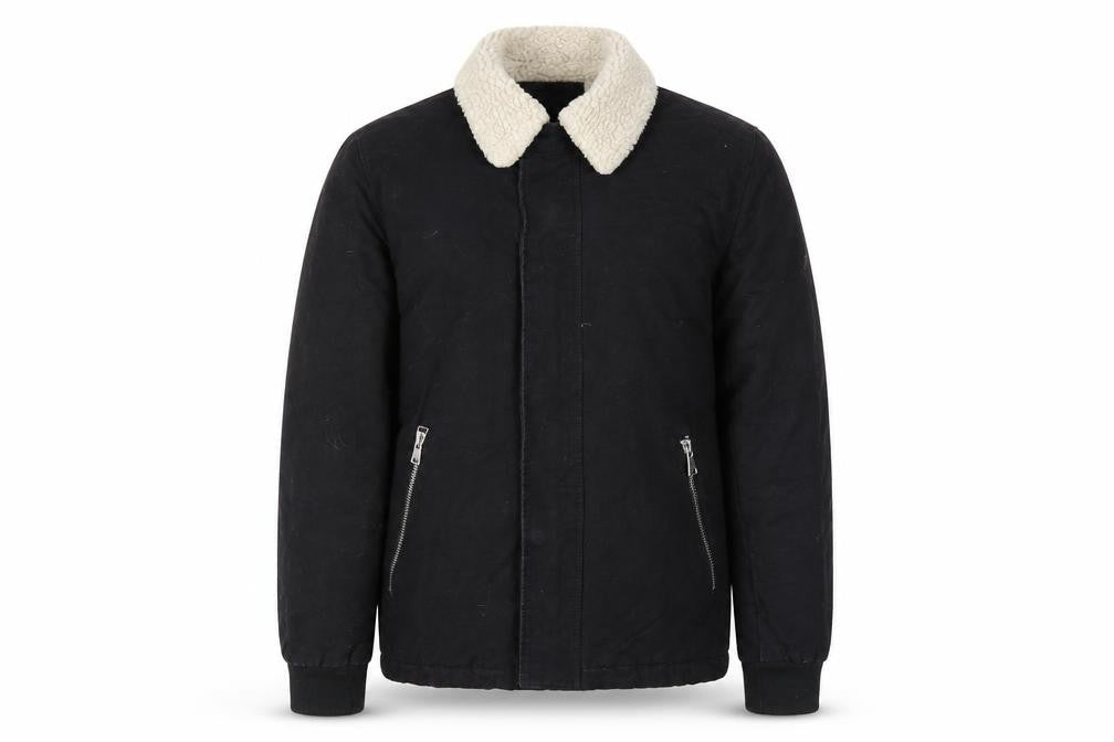 Mens UK Size S River Island Black Bomber Jacket