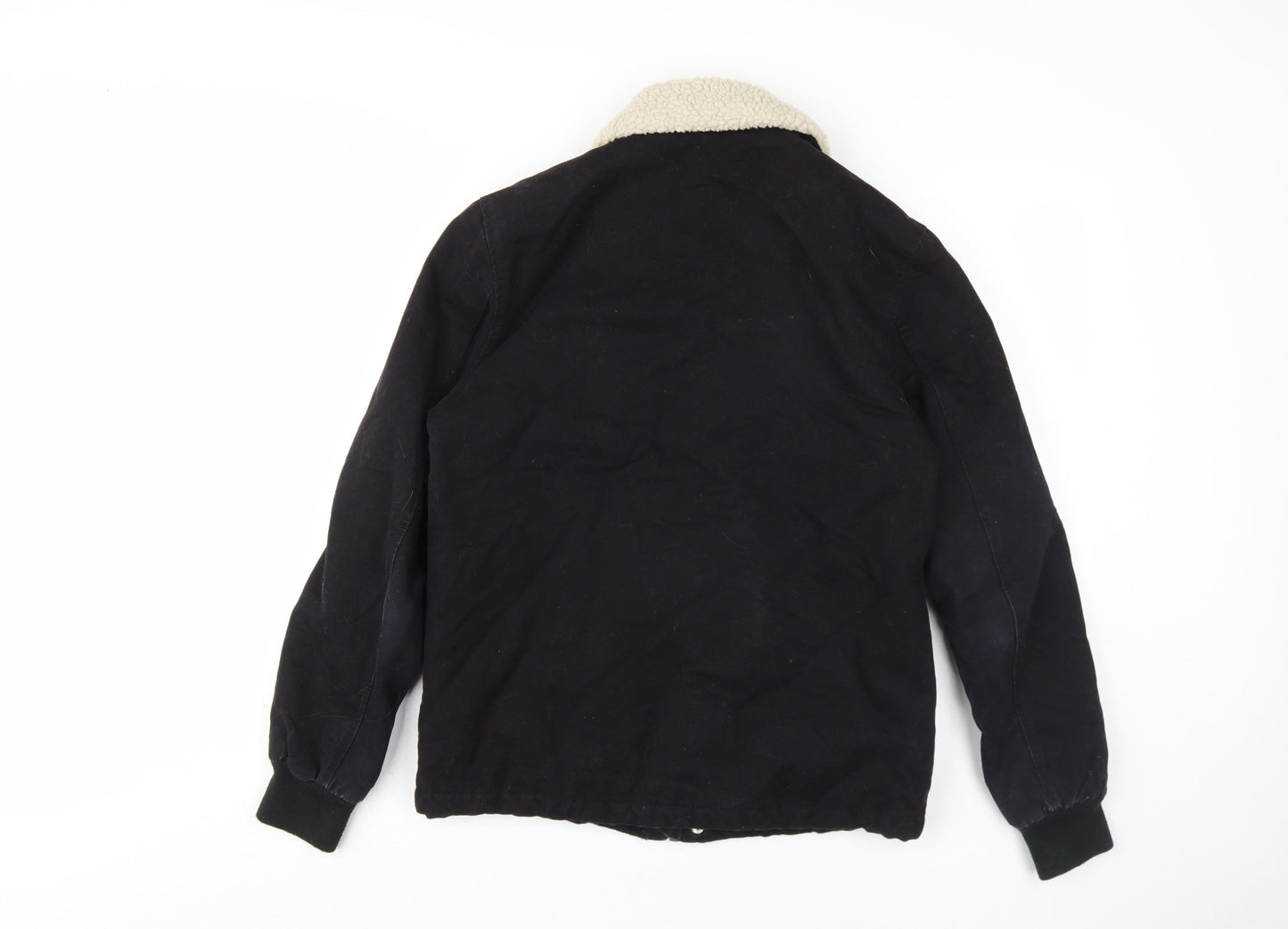 Mens UK Size S River Island Black Bomber Jacket