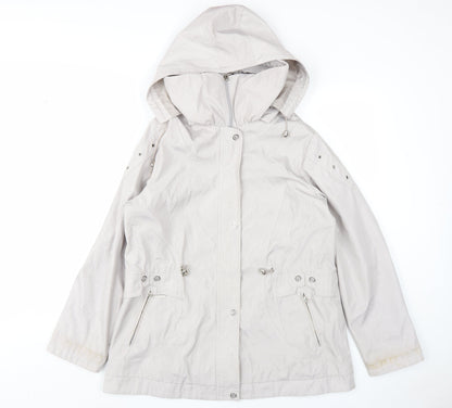 Womens UK Size 12 JBC Beige Anorak Coat