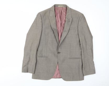 Mens UK Size 38 Remus Uomo Regular Brown Suit Jacket