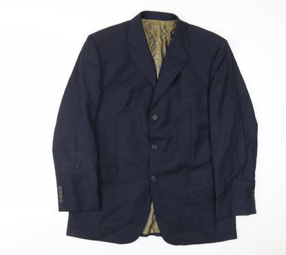Mens UK Size 42 Berwin & Berwin Regular Blue Suit Jacket