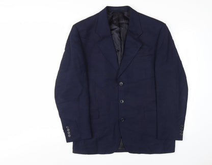 Mens UK Size 40 Pierre Cardin Regular Blue Suit Jacket
