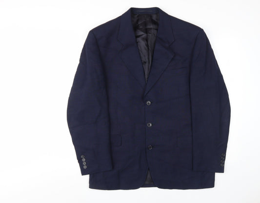 Mens UK Size 40 Pierre Cardin Regular Blue Suit Jacket