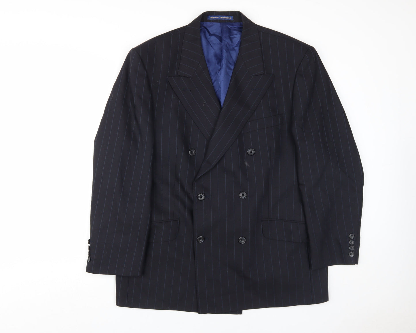Mens UK Size 42 Marks and Spencer Regular Blue Suit Jacket