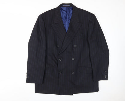 Mens UK Size 42 Marks and Spencer Regular Blue Suit Jacket