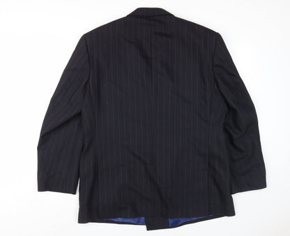 Mens UK Size 42 Marks and Spencer Regular Blue Suit Jacket