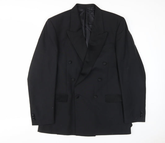 Mens UK Size 42 Berwin & Berwin Regular Black Suit Jacket