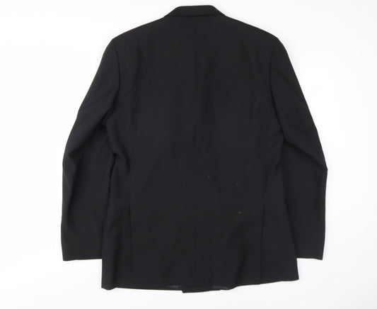 Mens UK Size 42 Berwin & Berwin Regular Black Suit Jacket
