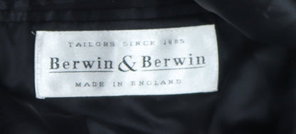Mens UK Size 42 Berwin & Berwin Regular Black Suit Jacket