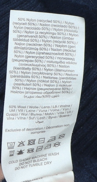 Selected Homme Men's Blue XL Wool Pullover Jumper