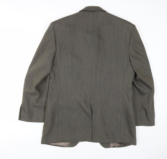 Mens UK Size 38 Jeff Banks Regular Green Suit Jacket