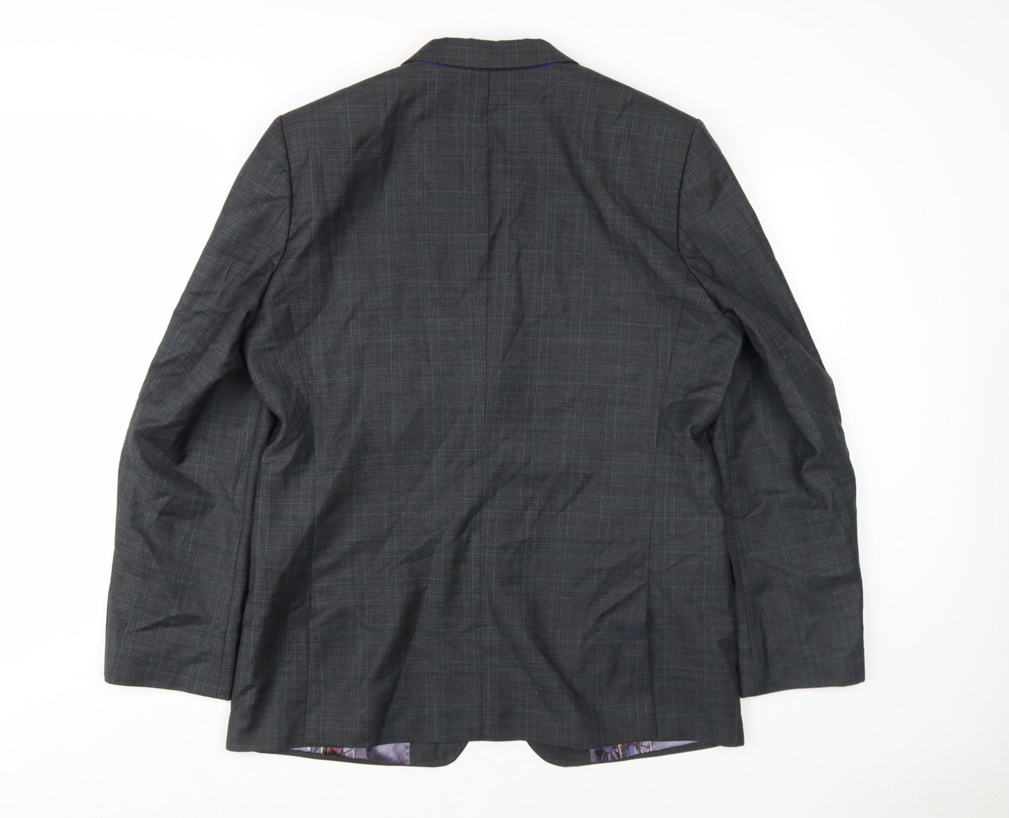 Mens UK Size 42 Ted Baker Regular Grey Suit Jacket