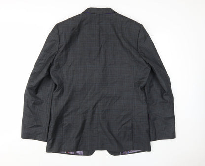 Mens UK Size 42 Ted Baker Regular Grey Suit Jacket