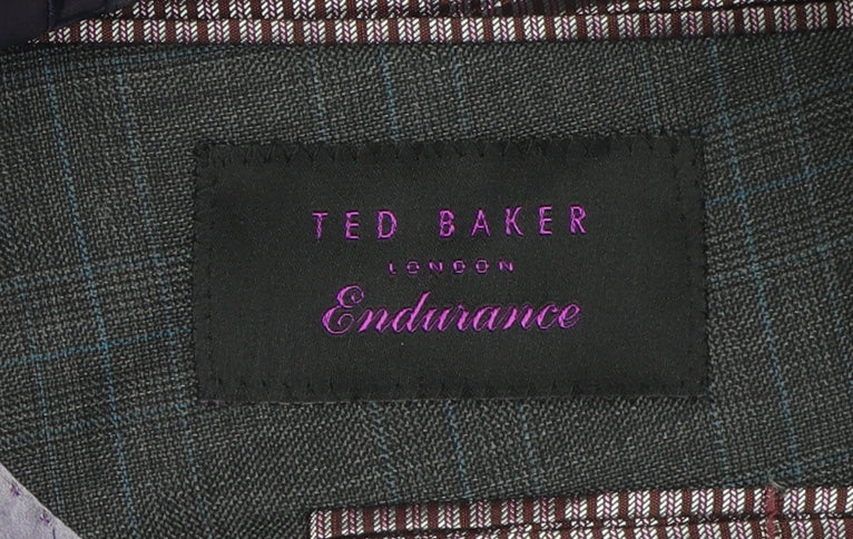 Mens UK Size 42 Ted Baker Regular Grey Suit Jacket