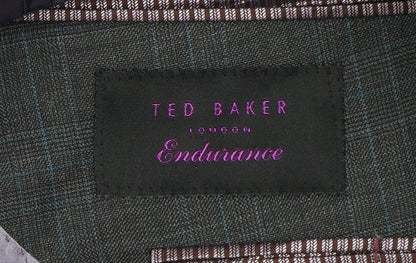 Mens UK Size 42 Ted Baker Regular Grey Suit Jacket