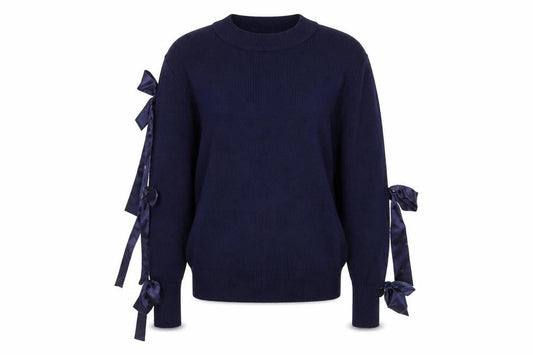 Womens UK Size M QED London Blue Pullover Jumper