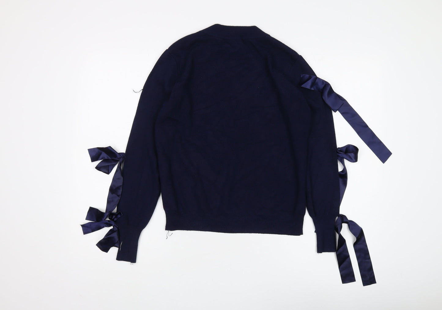 Womens UK Size M QED London Blue Pullover Jumper