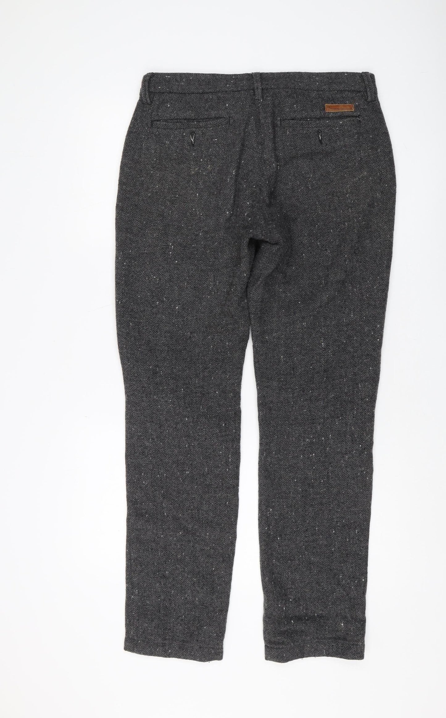 KnowledgeCotton Apparel Men's Grey Chino Trousers, Size M