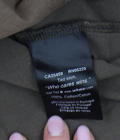 Ted Baker Brown Men's Graphic T-Shirt Size 10