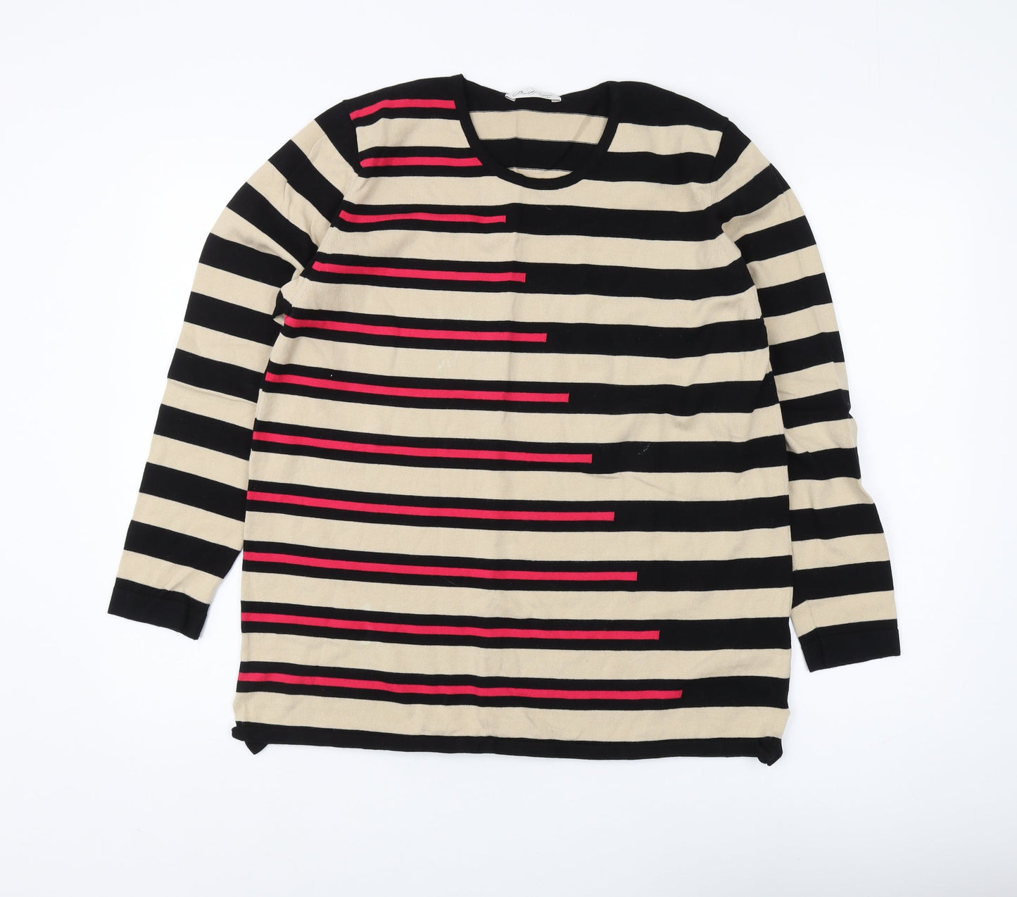 David Nieper Women's Multicoloured Striped Jumper Size 16